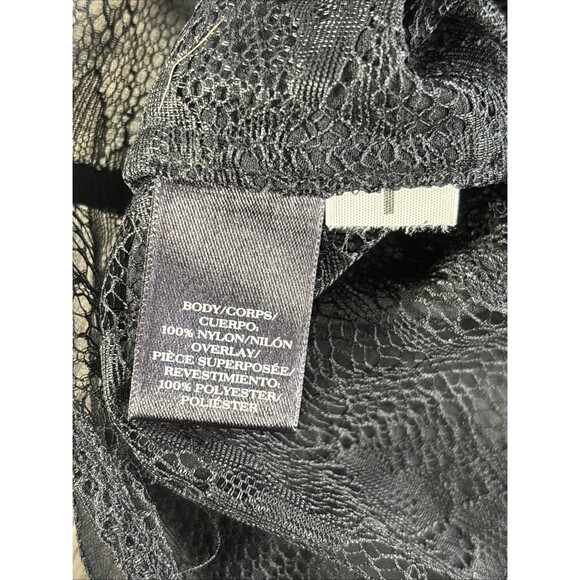 Ann Taylor Mixed Media Lace Witchy Gothcore Layering Top Size Medium - Picture 8 of 8